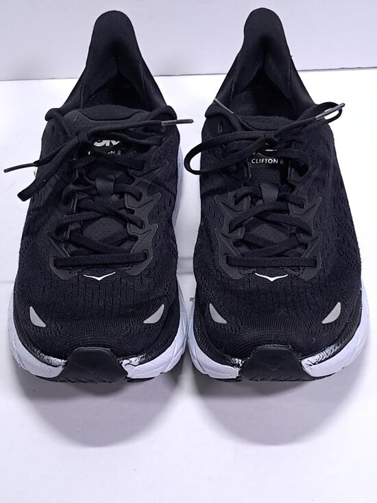 Hoka Clifton 8 Athletic Shoes Men 9.5 D Black White Run Sneakers 1119393 BWHT main image 14